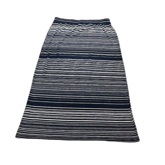 Chico’s Navy And White Striped Women's Skirt, Size L/12 (Chico’s 2) - Picture 1 of 7